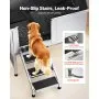 VEVOR Stainless Steel Dog Washing Station, 127 cm Pet Grooming Tub w/ Stairs, PE Water Filter Board, Faucet & Showerhead & Soap Holder Dog Bathtub for Large & Medium & Small Pets (Left Door)