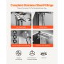 62 Inch Dog Grooming Bath Tub Stainless Steel w Stairs Water Filter
