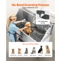 62 Inch Dog Grooming Bath Tub Stainless Steel w Stairs Water Filter Left