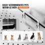 VEVOR 1.57M Pet Dog Bathing Station w/Ramp, Professional Stainless Steel Dog Grooming Tub w/ Soap Box, Faucet,Rich Accessory,Bathtub for Large,Medium,Small Pets, Washing Sink for Home(Right)