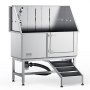 VEVOR 1.57M Pet Dog Bathing Station w/Ramp, Professional Stainless Steel Dog Grooming Tub w/ Soap Box, Faucet,Rich Accessory,Bathtub for Large,Medium,Small Pets, Washing Sink for Home(Right)