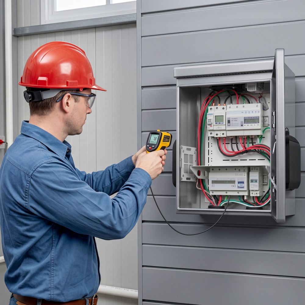 VEVOR Outdoor Electrical Box, 20 x 16 x 8 in, Stainless Steel Ventilated Electrical Enclosure with Thermostat and Fan, Rain Hood, Hinge Connection, IP65 Waterproof Junction Box, Wall/Pole Mounted,