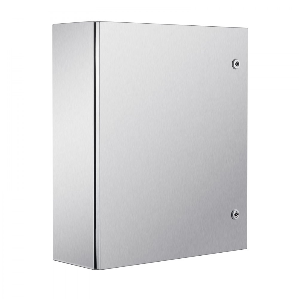 VEVOR Steel Electrical Box, 60x50x20 cm, 304 Stainless Steel Electrical Enclosure Box, Wall-Mounted Outdoor Electrical Electronic Equipment Enclosure with Mounting Plate Hinges Lock, IP66 Waterproof