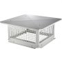 VEVOR Chimney Cap, 431.8x431.8mm, 304 Stainless Steel Fireplace Chimney Cover, Not Easily Toppled & Practical Accessories & Easy Installation, Fits Mesh Flue Covers Outside Clay Flue Shingles, Silver