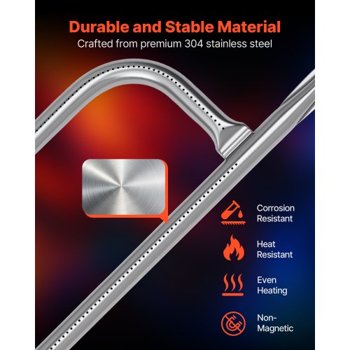 Griglia Bruciatore Tubo Di Ricambio, In Acciaio Inox, Parti