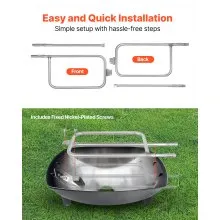 VEVOR Stainless Steel Tube Burner for Weber Q3200 Q300 Q320 Q3000 Gas Grills