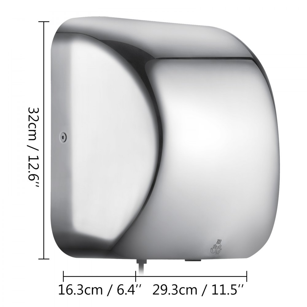 VEVOR 220v Automatic Infared Sensor Hand Dryer 1800w Hand Drying Device Sell