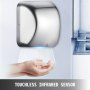 VEVOR 220v Automatic Infared Sensor Hand Dryer 1800w Hand Drying Device Sell