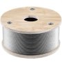 VEVOR T316 Stainless Steel Wire Rope, 1/8'' Steel Wire Cable, 500ft Aircraft Cable w/ 1x19 Strands Core, Steel Cable Wire 2100 lbs Breaking Strength for Railing Decking, Stair, Clothesline, Handrail