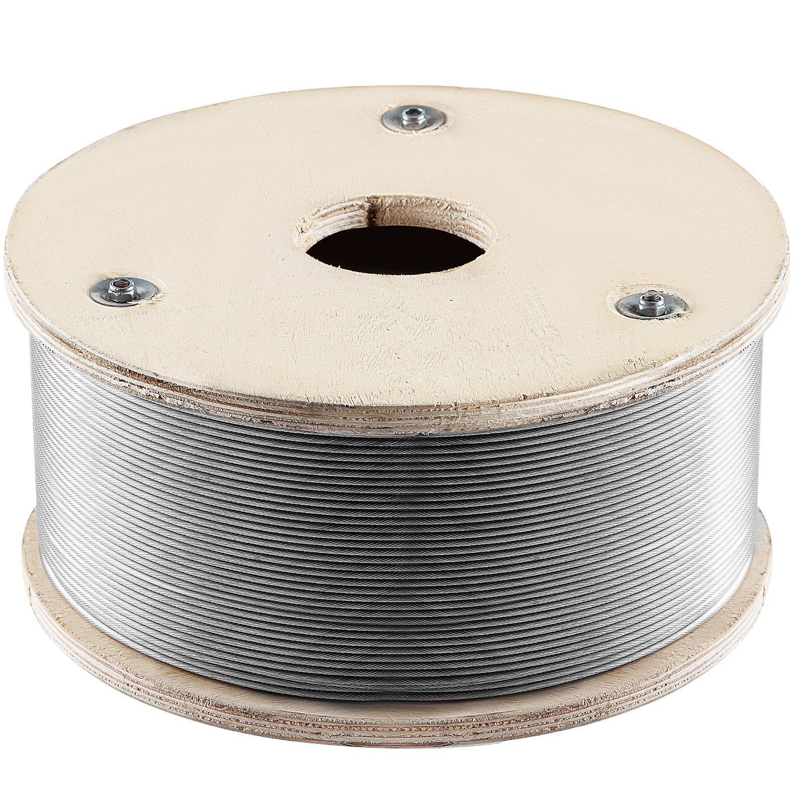 VEVOR 316 Stainless Steel Wire Rope Steel Wire Cable 4.8mm x 152.5m 1905kg 1x19