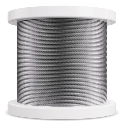VEVOR 1000-ft Silver Stainless Steel Cable