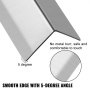VEVOR Stainless Steel Corner Guards 1.5 x 1.5 x 48 inch Metal Wall Corner Protector Pack of 10 Corner Guards 20 Ga 304 Stainless Corner Guard with 90-Degree Angle for Wall Protection and Decoration