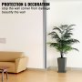 VEVOR Stainless Steel Corner Guards 1.5 x 1.5 x 48 inch Metal Wall Corner Protector Pack of 10 Corner Guards 20 Ga 304 Stainless Corner Guard with 90-Degree Angle for Wall Protection and Decoration