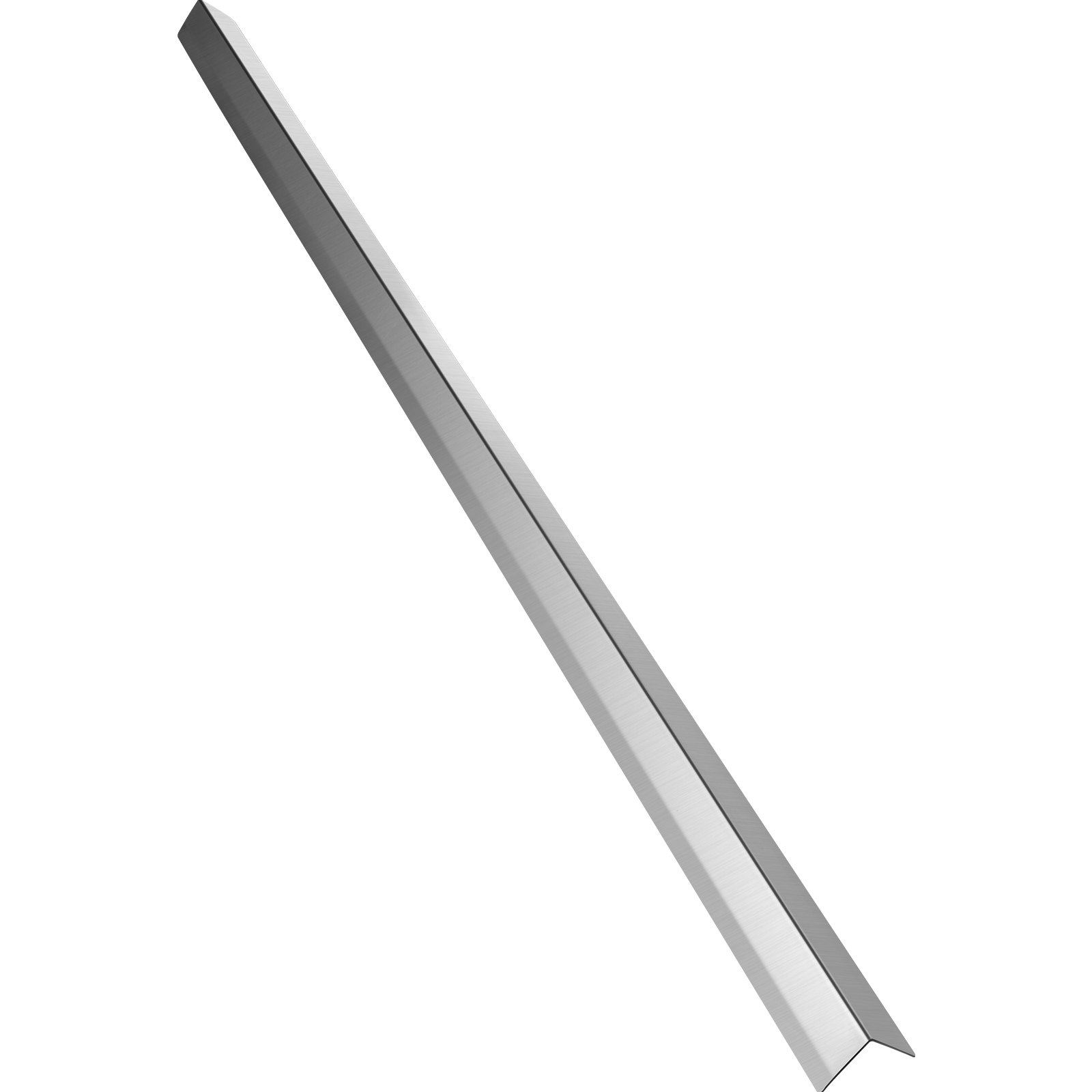 VEVOR stainless steel corner guards, sleek silver finish, angled view.