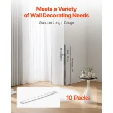 Stainless Steel Wall Corner Protector 1.5x1.5x48 Inch 10 Pack with 3M Tape