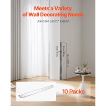 Stainless Steel Wall Corner Protector 2x2x48 Inch 10 Pack with 3M Tape