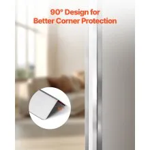 Stainless Steel Wall Corner Protector 2x2x48 Inch 10 Pack with 3M Tape