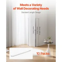 Stainless Steel Wall Corner Protector 1.5x1.5x96 Inch 10 Pack with 3M Tape