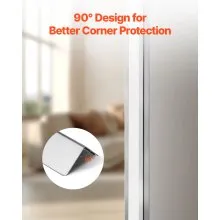 Stainless Steel Wall Corner Protector 1.5x1.5x96 Inch 10 Pack with 3M Tape