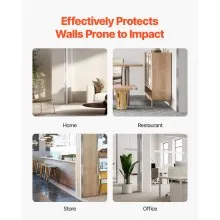 Stainless Steel Wall Corner Protector 1.5x1.5x96 Inch 10 Pack with 3M Tape