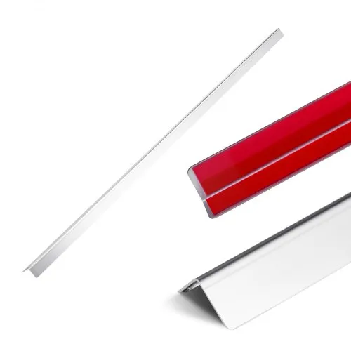 VEVOR Stainless Steel Wall Corner Protector, 25 x 25 x 1217 mm , 10 Pack Metal Corner Guards, 304 Stainless Steel Edge Trim 90-Degree Angle for Home,Office,Commercial Wall Protection, with 3m Tape