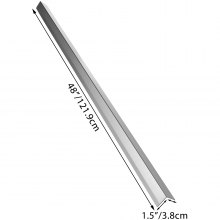 VEVOR Stainless Steel Corner Guards 2 x 2 x 48 inch Metal Wall Corner Protector Pack of 20 Corner Guards 20 Ga 304 Stainless Corner Guard with 90-Degree Angle for Wall Protection and Decoration