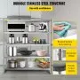 VEVOR Stainless Steel Shelving 60x18.5 Inch 5 Tier Adjustable Shelf Storage Unit Stainless Steel Heavy Duty Shelving for Kitchen Commercial Office Garage Storage 330lb Per Shelf