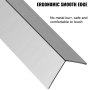 VEVOR stainless steel corner guards with ergonomic smooth edge, no metal burr