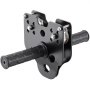 black metal pulley with ergonomic handles for VEVOR zipline kit. rivet-secured, durable design.