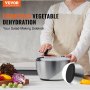 VEVOR Stainless Steel Salad Spinner, 4.5L, One-handed Easy Press Large Vegetable Dryer Washer, Lettuce Cleaner and Dryer with 304 Stainless Steel Bowl, for Greens, Herbs, Berries, Fruits, No BPA