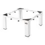 VEVOR Laundry Pedestal, 305 mm Height, Washer and Dryer Pedestals with 544 kg Weight Load Capacity, 475-785 mm Adjustable, Non-Slip Feet, Heavy-duty Steel Washing Machine Stand Universal Fit, White