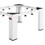 VEVOR Laundry Pedestal, 305 mm Height, Washer and Dryer Pedestals with 544 kg Weight Load Capacity, 475-785 mm Adjustable, Non-Slip Feet, Heavy-duty Steel Washing Machine Stand Universal Fit, White