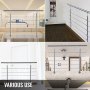 Vevor Stainless Stair Handrail Hand Rails For Steps 5 Cross Bars, Indoor Outdoor