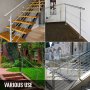 Vevor Stair Handrail Outdoor Grab Hand Rail Garden Step Rail Stainless Steel