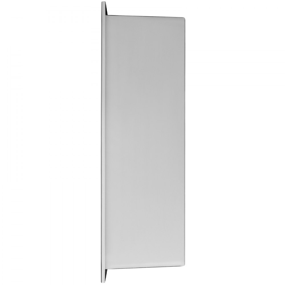 VEVOR 33.02 x 33.02 cm No Tile Shower Niche 304 Stainless Steel, Wall-Inserted Niche Recessed Double Shelves, Sealed Waterproof Rust-Resistant Modern Niche for Shower Bathroom Soap Storage, Silver