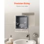 Shower Niche 13 x 13 x 4 inch Recessed Wall Shelf Stainless Steel Black