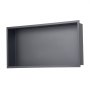 VEVOR Shower Niche, 33.0 x 63.5 x 10.2 cm Recessed Wall Niche, Heavy-duty Stainless Steel Modern Soap & Shampoo Storage Organizer, Sealed Waterproof, Durable & Easy to Install, Black for Bathroom