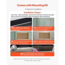 Shower Niche 13”x25”x4"Recessed Shelf With LED Strip Stainless Steel