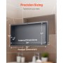 Shower Niche 13 x 25 x 4 inch Frameless Recessed Shelf Stainless Steel