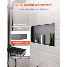 Shower Niche 13 x 25 x 4 inch Frameless Recessed Shelf Stainless Steel