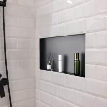 Shower Niche 13 x 25 x 4 inch Frameless Recessed Shelf Stainless Steel