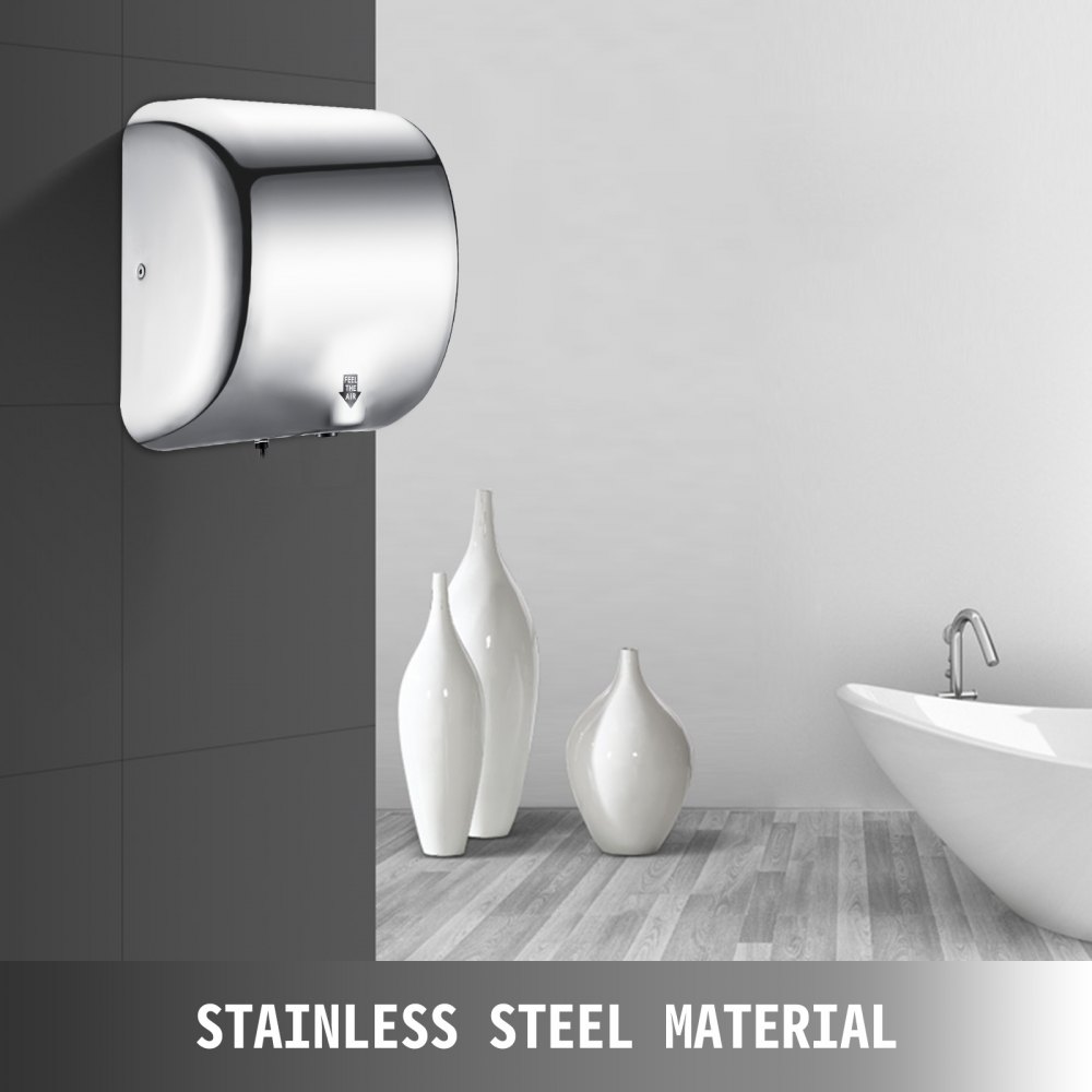 Automatic Electric Hand Dryer Wall Mounted Washroom Bathroom 1800W Powerful