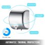 Automatic Electric Hand Dryer Wall Mounted Washroom Bathroom 1800W Powerful