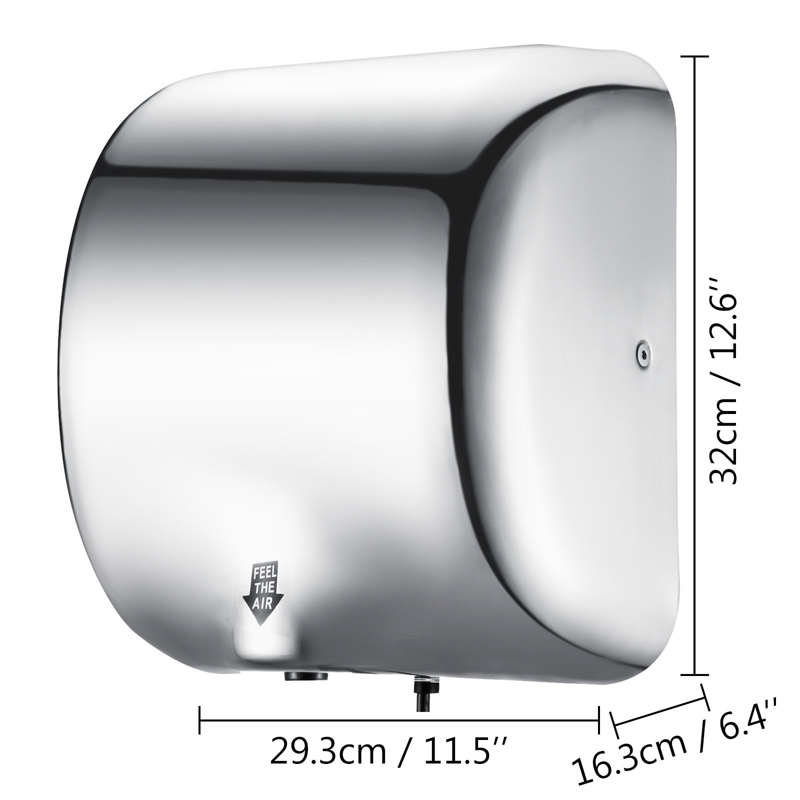 Automatic Electric Hand Dryer Wall Mounted Washroom Bathroom 1800W Powerful