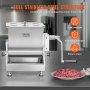 VEVOR 10L Tilt Manual Meat Mixer Sausage Hand Mixer Machine Stainless Steel