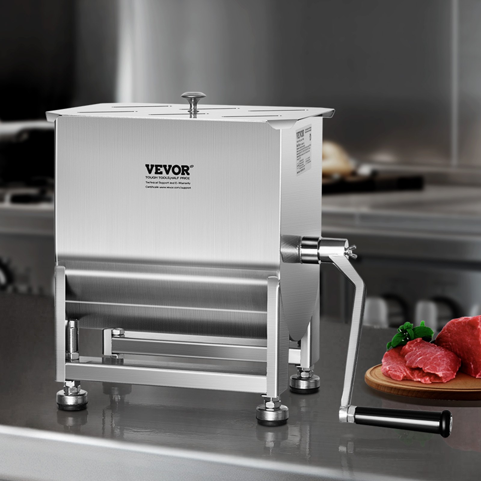 VEVOR 15 Pound Manual Meat Mixer Sausage Hand Mixer Machine Stainless Steel