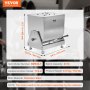 VEVOR 20L Tilt Manual Meat Mixer Sausage Hand Mixer Machine Stainless Steel