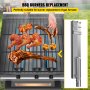 VEVOR Grill Burners, Stainless Steel BBQ Burners Replacement, 1 Pack Grill Burner Replacement, Flame Grill with 16.1" Length Barbecue Replacement Parts with Evenly Burning for for Premium Gas Grills