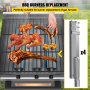 VEVOR Grill Burners, Stainless Steel BBQ Burners Replacement, 4 Packs Grill Burner Replacement, Flame Grill with 16.1" Length Barbecue Replacement Parts with Evenly Burning for Premium Gas Grills