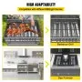 VEVOR Replacement U Burner, Stainless Steel Grill Burners, 3 Packs BBQ Burners Replacement, Grill Burner Replacement w/ 16.1" Length Barbecue Replacement Parts w/ Evenly Burning for Premium Gas Grills